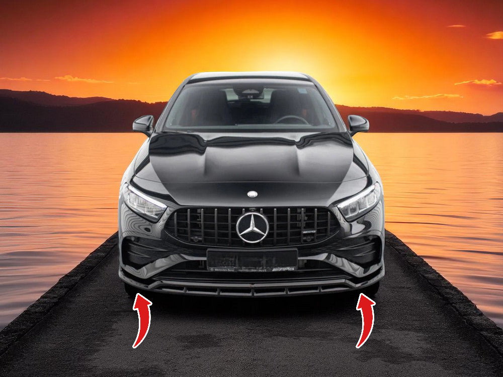 🔥Splitter Anteriore in ABS Nero Lucido per Mercedes A35 AMG W177 Restyling🔥 (Copia)