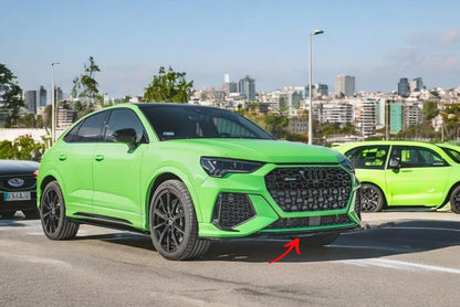✨SPLITTER V1 design nero lucido ABS per Audi Rsq3 (F3)  2019+✨