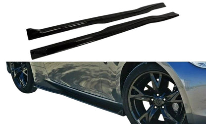 ✨MINIGONNE Laterali Design Nero Lucido ABS Per Nissan 370Z✨
