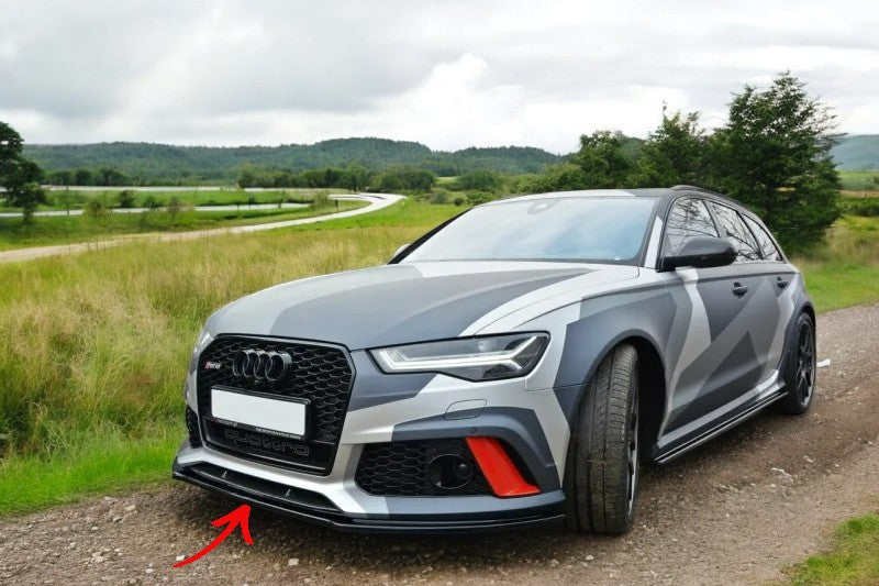 ✨SPLITTER V1 Design ABS design nero lucido ABS per Audi Rs6 C7 2013+✨