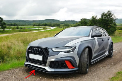 ✨SPLITTER V1 Design ABS design nero lucido ABS per Audi Rs6 C7 2013+✨