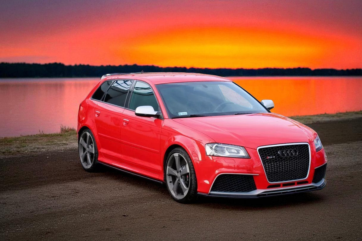 ✨Gonne Laterali in ABS Nero Lucido per Audi RS3 8P Sportback (2009–2012)✨