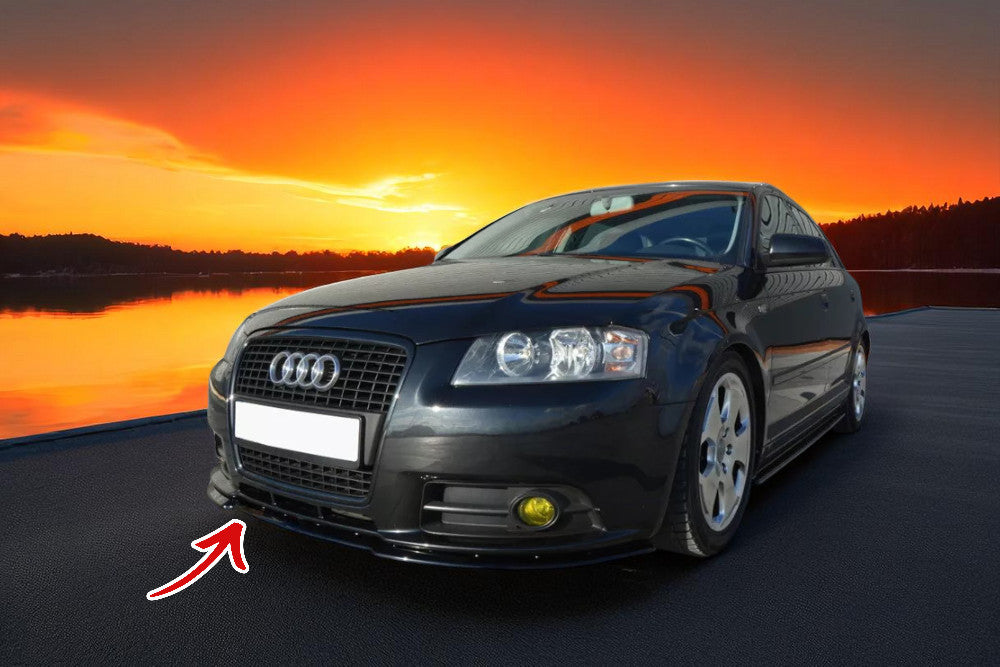 🔥Splitter Anteriore in ABS Nero Lucido per Audi A3 8P Sportback 05-08 🔥