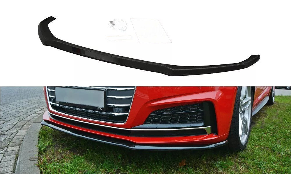 ✨Splitter Anteriore V2 in ABS Nero Lucido per Audi A5 F5 S-Line (2016–2023)✨