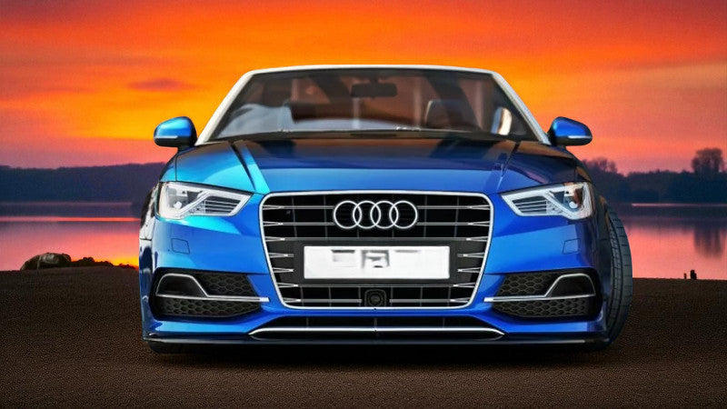 🔥Splitter Anteriore in ABS Nero Lucido per Audi S3 Berlina / Cabriolet & A3 🔥