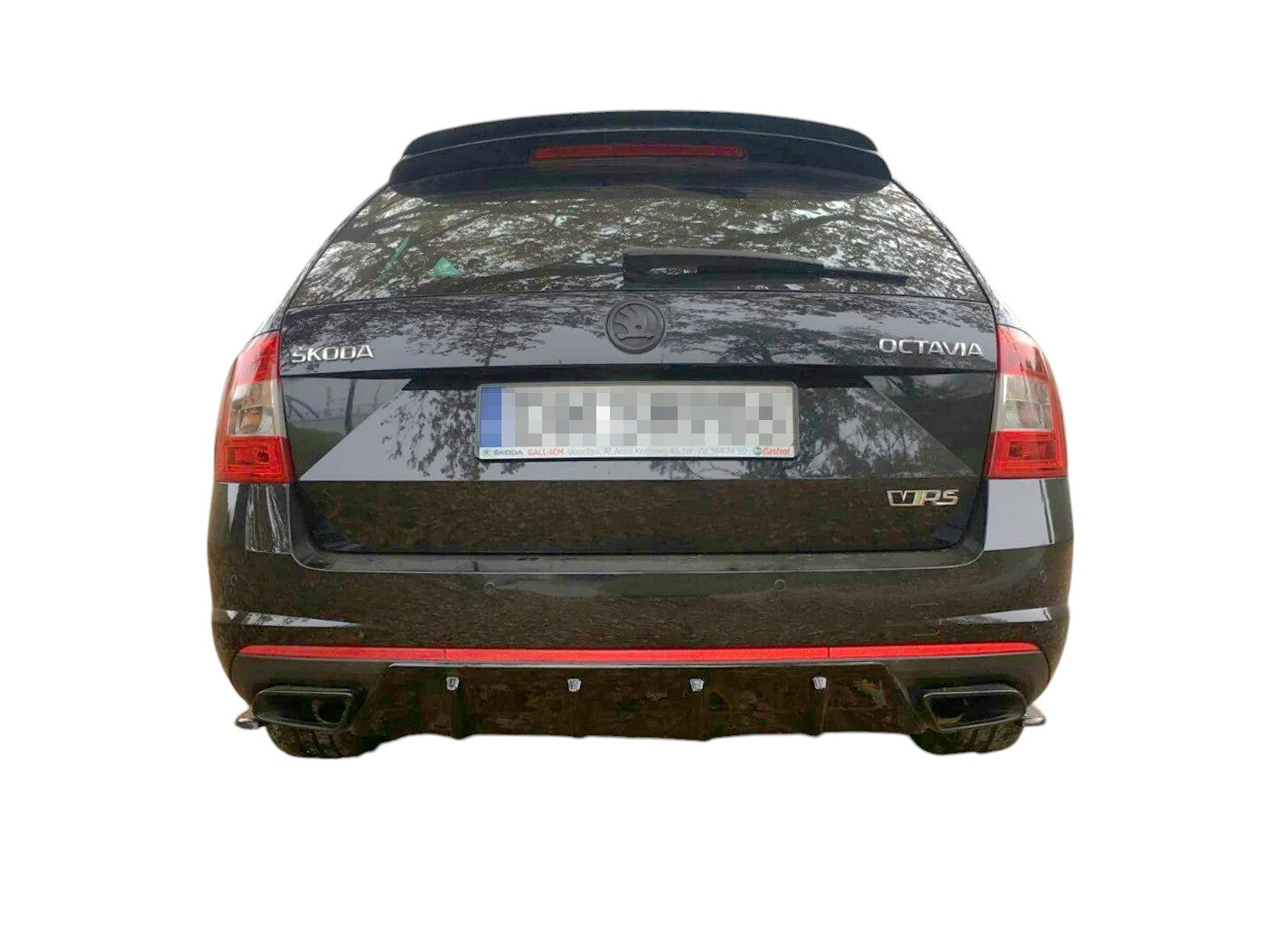 ✨DIFFUSORE nero lucido ABS posteriore per Skoda Octavia Mk3 RS 2013+✨