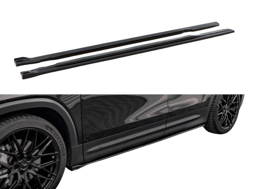 ✨MINIGONNE LATERALI nero lucido ABS per MERCEDES AMG GLB 35 X247 2019+✨