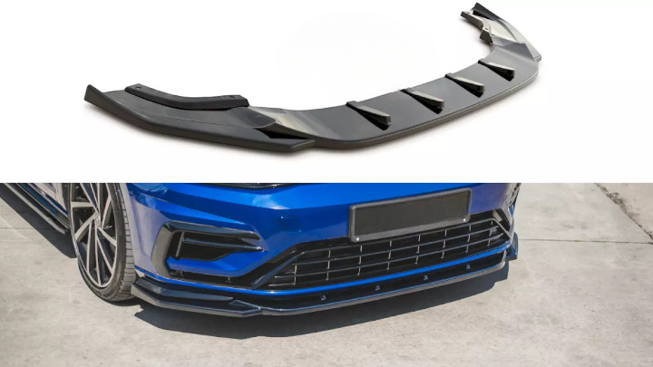 ✨Sdoppiatore Anteriore V9 in ABS Nero Lucido per Volkswagen Golf 7 R Facelift  ✨
