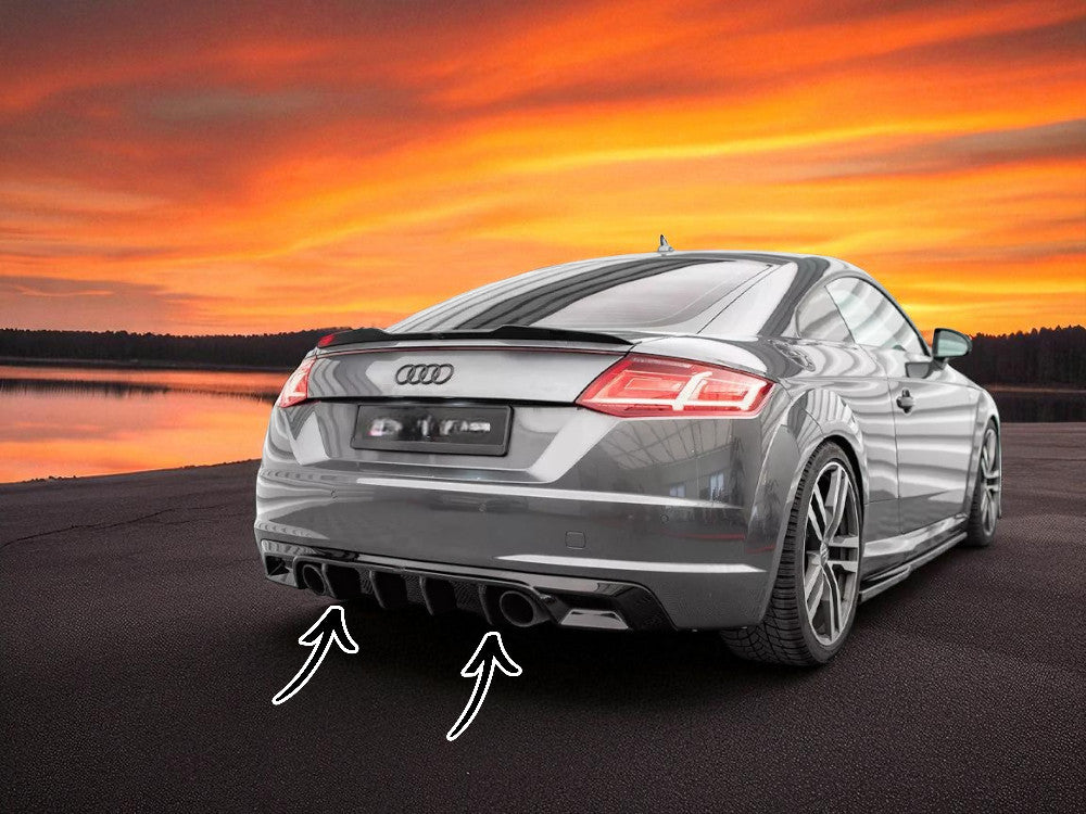 ✨Valance Posteriore in ABS Nero Lucido per Audi TT S-Line (8J o 8S)✨