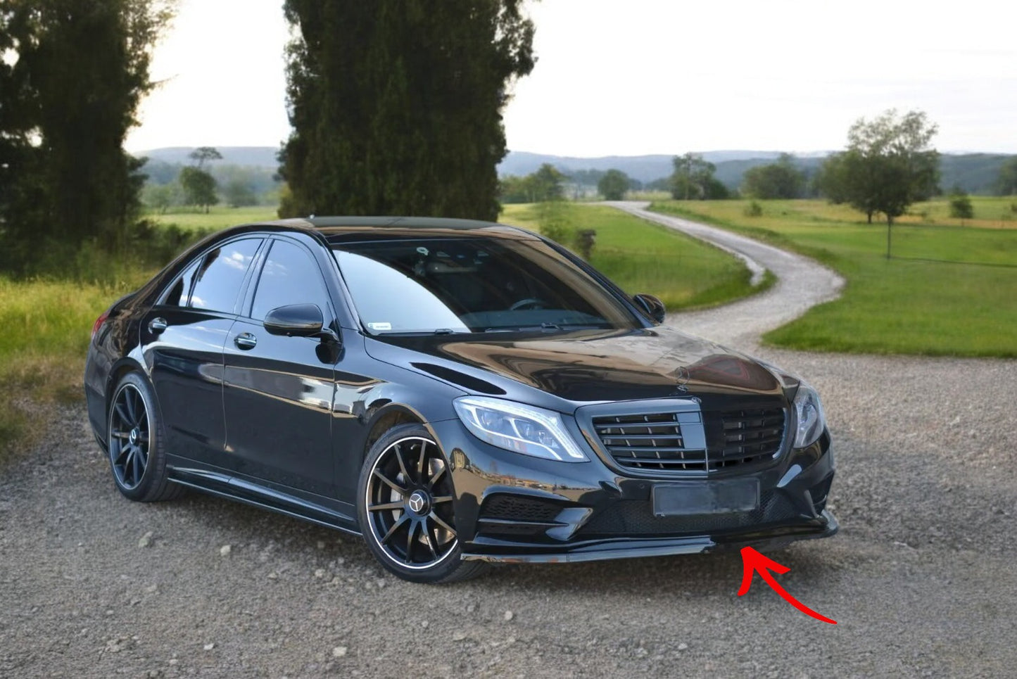 ✨SPLITTER V1 Design ABS per Mercedes Classe S Amg-Line W222 2013-2017✨