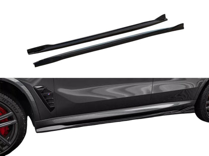✨MINIGONNE laterali  Design per BMW X5 M nero lucido ABS 2023+✨