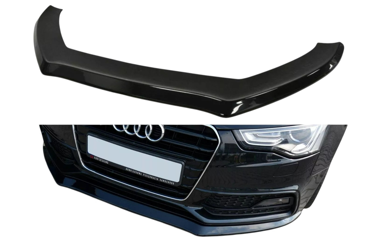✨Splitter V1 design lucido ABS per Audi S5/A5 S-Line 8T FL 2011-2016✨