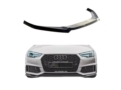 ✨Splitter anteriore V4 design lucido ABS ADATTO per Audi S4/A4 S-Line B9 15-19✨