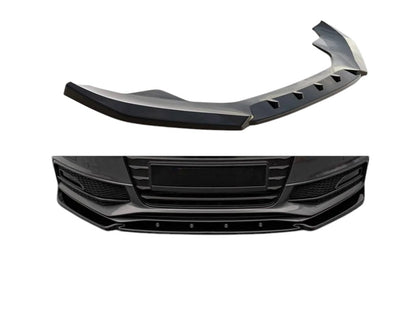 ✨SPLITTER anteriore  V3 per Audi S4 B8 lifting nero lucido ABS 2011-2015✨