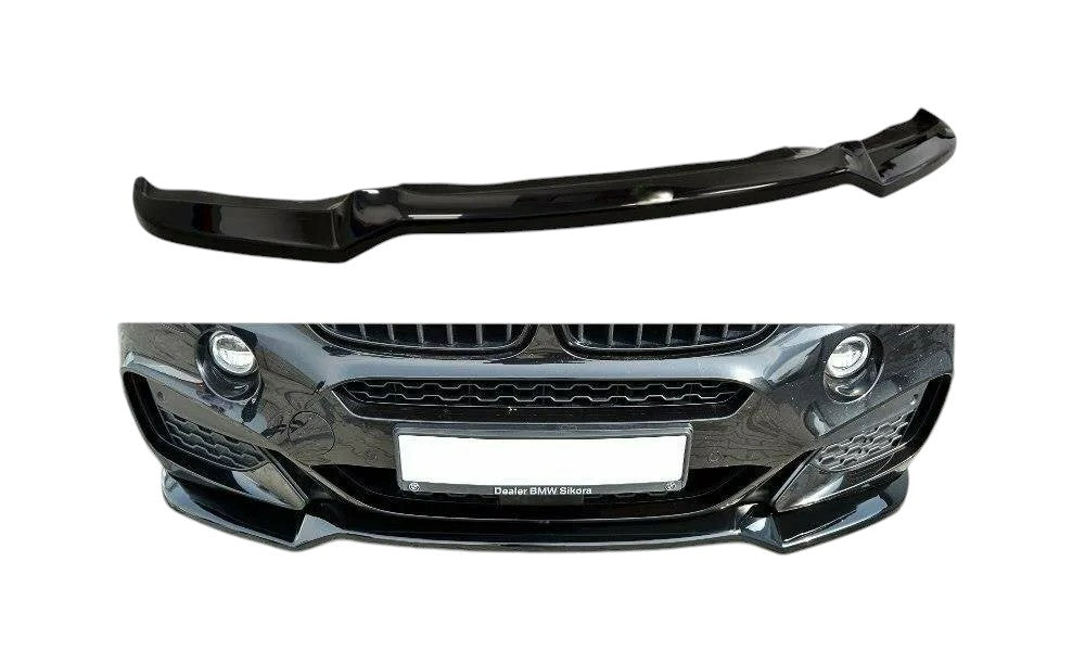 ✨SPLITTER anteriore V1 design nero lucido ABS per BMW X6 F16 M Sport 2014-2019✨