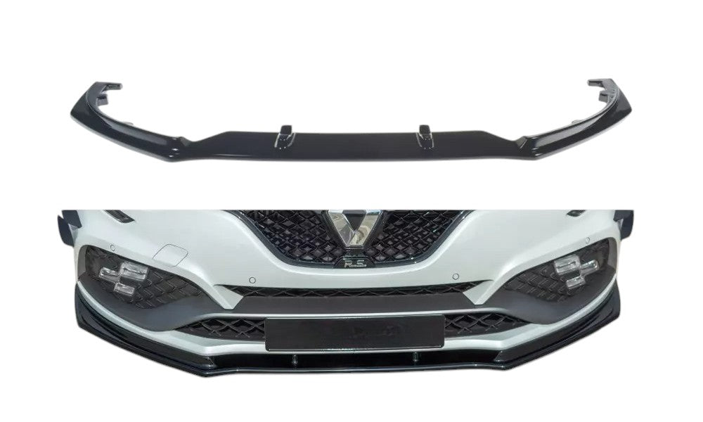 ✨Splitter V1 design nero lucido per Renault Megane Mk4 Rs 18-20 ✨