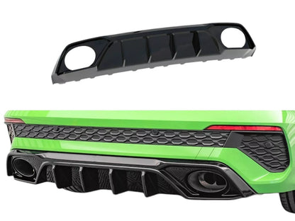 ✨DIFFUSORE nero lucido ABS posteriore per Audi RS3 8Y 2020-✨