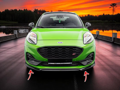 🔥Splitter Anteriore V2 in ABS Nero Lucido per Ford Puma ST🔥