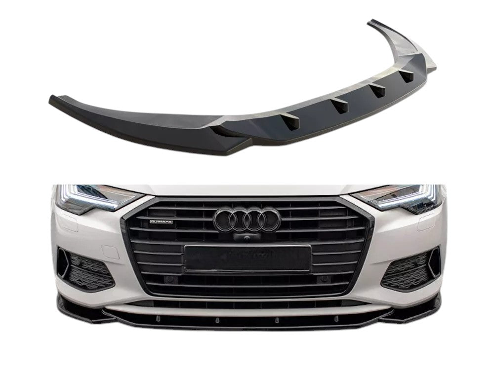 ✨Splitter Diffusore Anteriore V1 Maxton Design Lucido Audi A6 C8✨