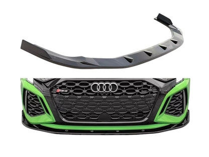 ✨SPLITTER Anteriore V2 design lucido ABS per AUDI RS3 8Y  2020+✨