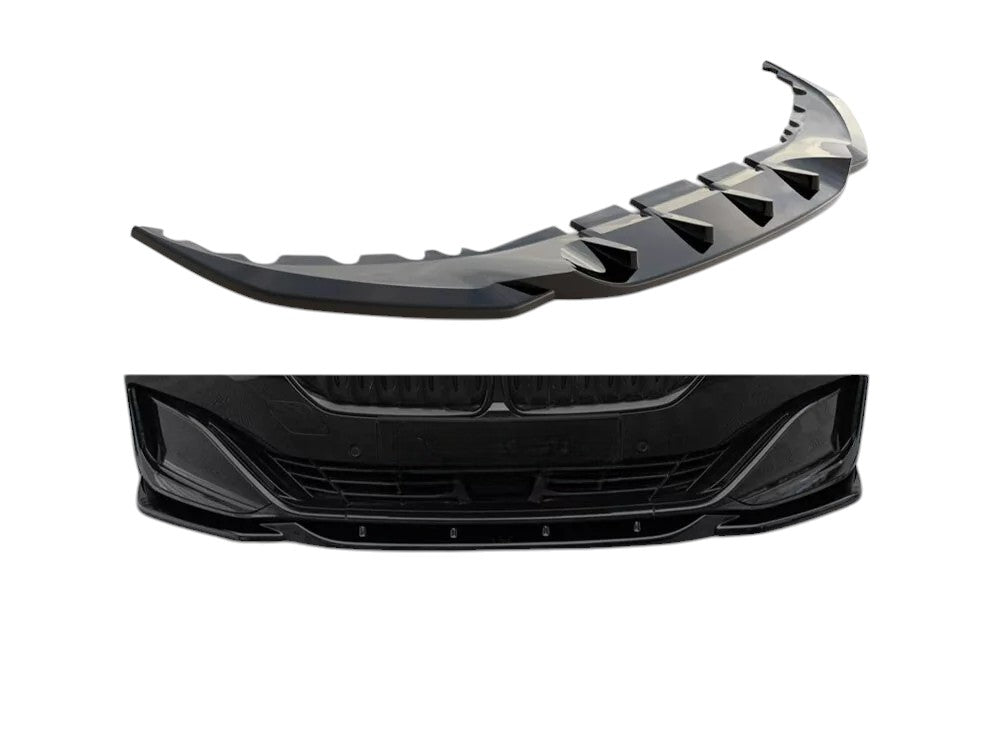✨SPLITTER anteriore V2 per BMW Serie 7 G11 lifting nero lucido ABS✨