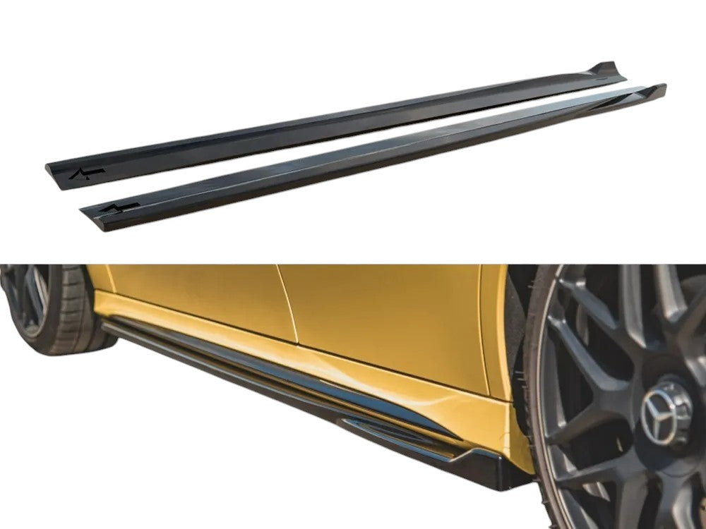✨Minigonne Laterali Nero Lucido adatte Per Mercedes-AMG A45s W177✨