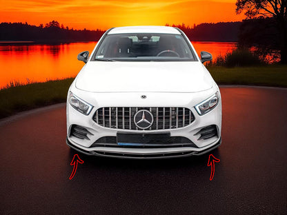 🔥Sdoppiatore Anteriore V5 in ABS Nero Lucido per Mercedes A35 AMG W177 / V177🔥