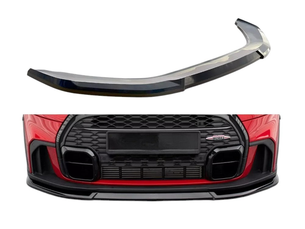 ✨SPLITTER Anteriore V2 ADATTO per Mini Cooper S JCW F56 Lift Nero Lucido ✨