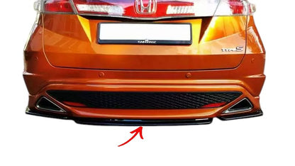✨Splitter posteriore centrale nero lucido ABS per Honda Civic Mk8 tipo S/R✨