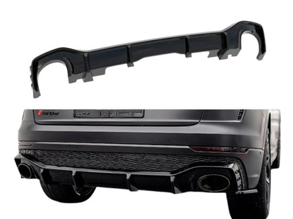 ✨DIFFUSORE nero lucido ABS posteriore per Audi RSQ8 MK1 2019+✨