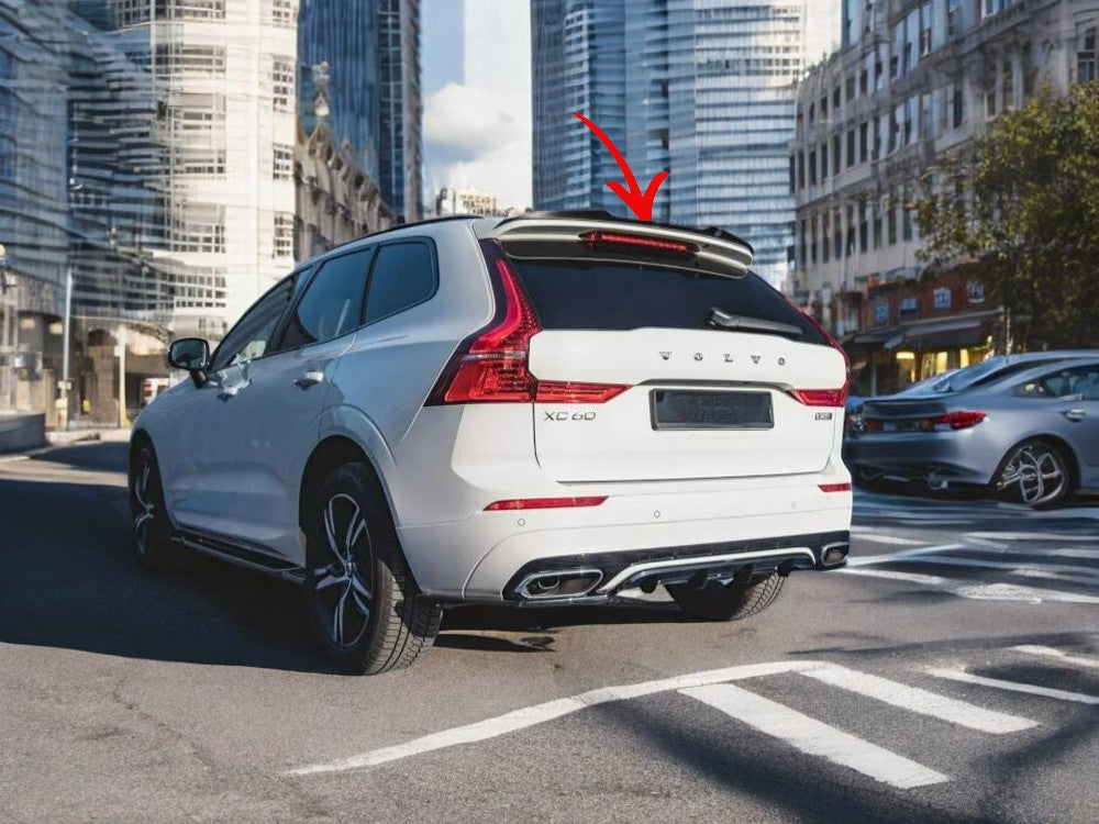 ✨SPOILER ALA AGGIUNTIVA Nero Lucido ABS per Volvo XC60 Mk2 R-Design 2017+✨