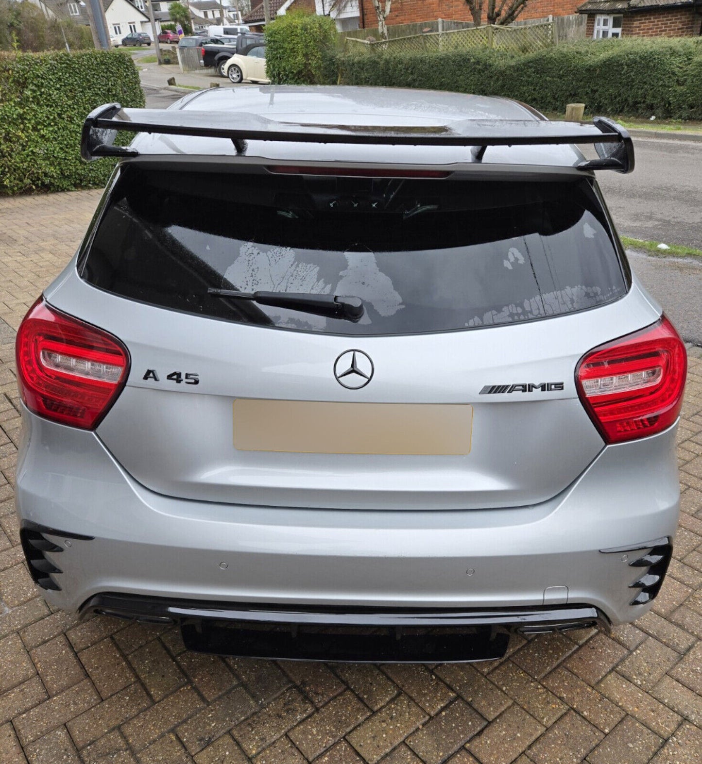 💫ART.6719 Diffusore + Terminali look A45 AMG per Mercedes Classe A 2012-2018💫