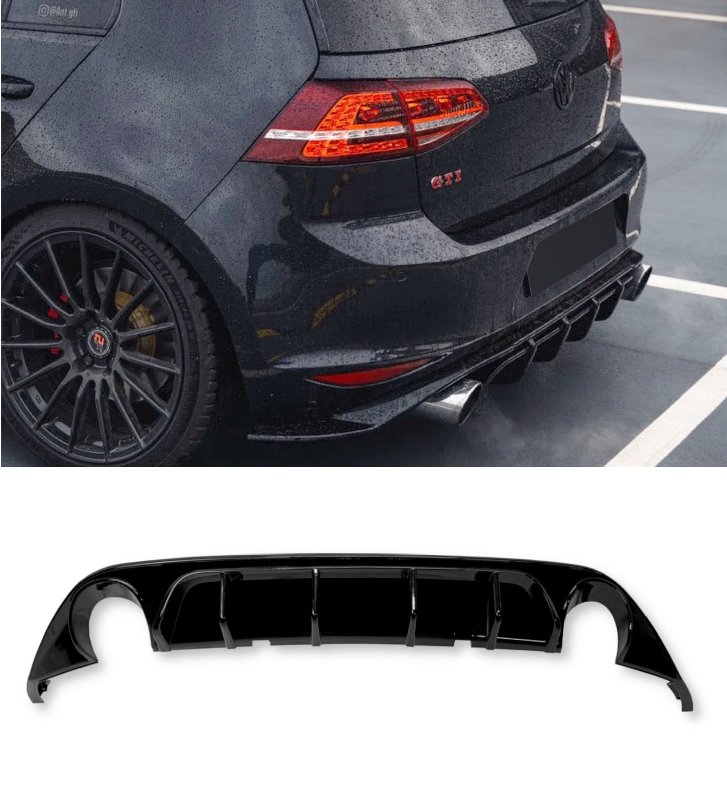💫ART.5219 Bodykit per Volkswagen Golf 7 Nero Lucido💫