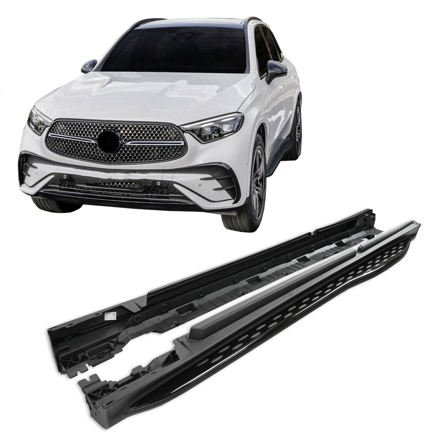 💫ART.3887 Pedane Laterali Soglia per Mercedes GLC X254 C254 2022+ (Nero)💫