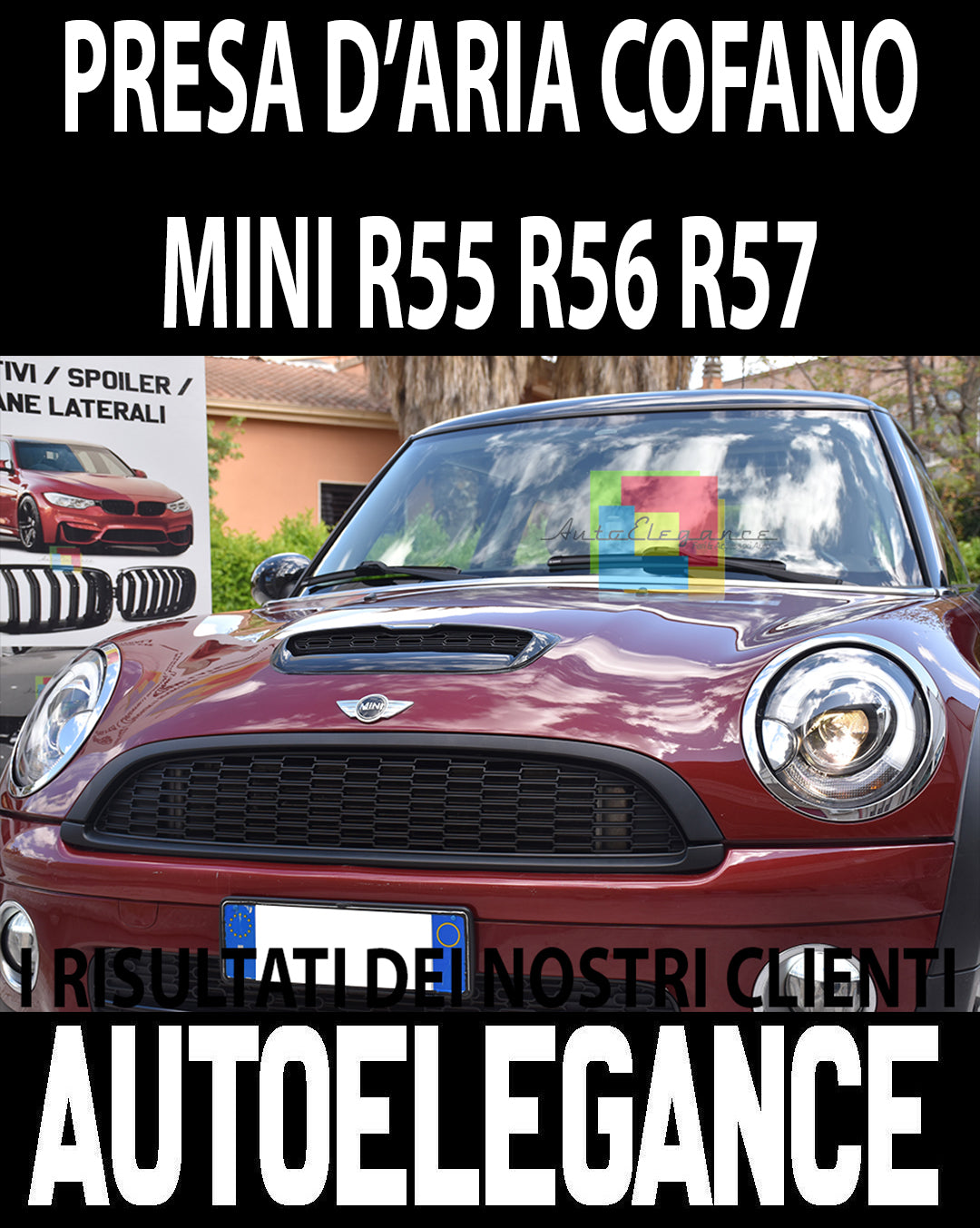 AIR INTAKE GLOSS BLACK SPORT MINI COOPER R55 R56 R57 06-13 HONEYCOMB