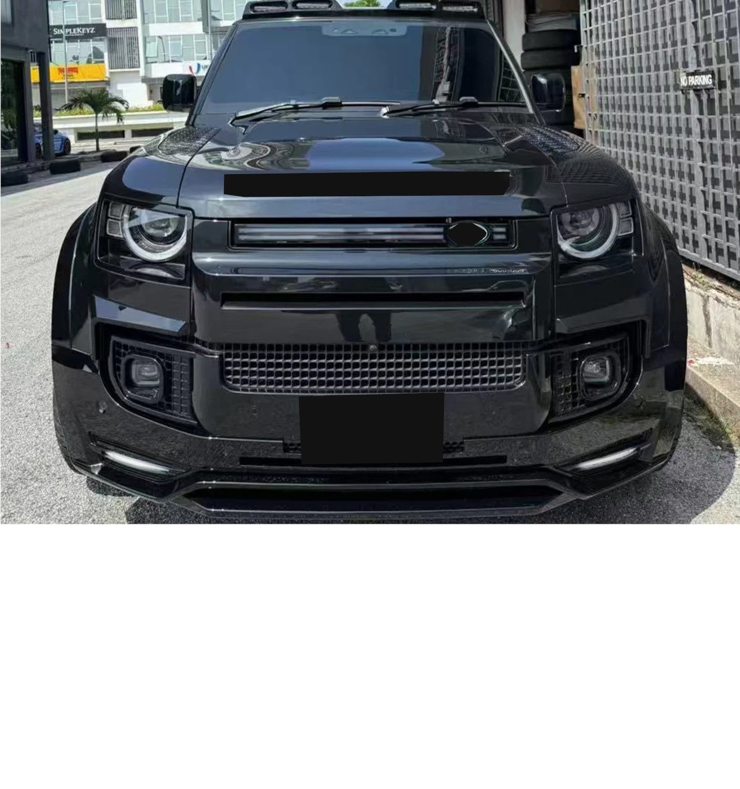 💕Sotto paraurti    adatto per   LAND ROVER DEFENDER L663  nero  lucido💕