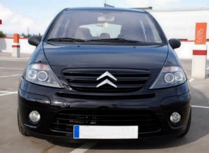💫ART.7205 Fari Anteriori "ANGEL EYES" per CITROEN C3 2002-2009 CROMO💫