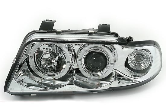 💫ART.6149 FARI ANTERIORI OCCHI D'ANGELO CROMATI per AUDI A4 11.94-12.98💫
