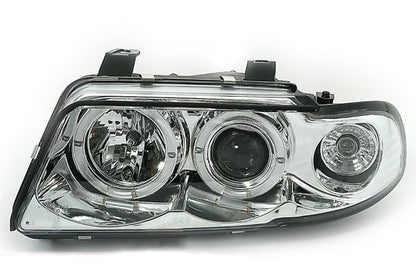 💫ART.6149 FARI ANTERIORI OCCHI D'ANGELO CROMATI per AUDI A4 11.94-12.98💫