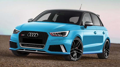 💫ART.5197 Griglia a nido d'ape Stile Quattro per Audi A1 S1 S-line 2016-2020💫