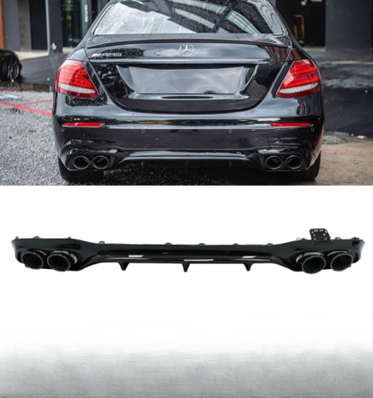 💕DIFFUSORI MERCEDES CLASSE E W213 AMG NERO  LUCIDO 💕