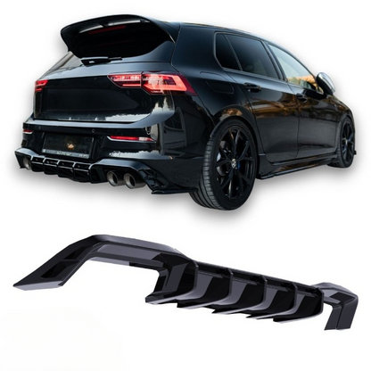 💕ART.7953 DIFFUSORI +FLAPS Golf 8 R NERO LUCIDO💕