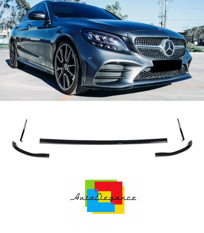 💕SPLITTER  MERCEDES CLASSE C W205  NERO LUCIDO 💕