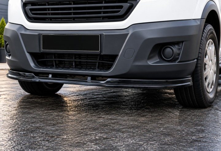 💕ART.10522 SPLITTER ADATTO PER FORD TRANSIT MK8 2014-2018 NERO LUCIDO💕