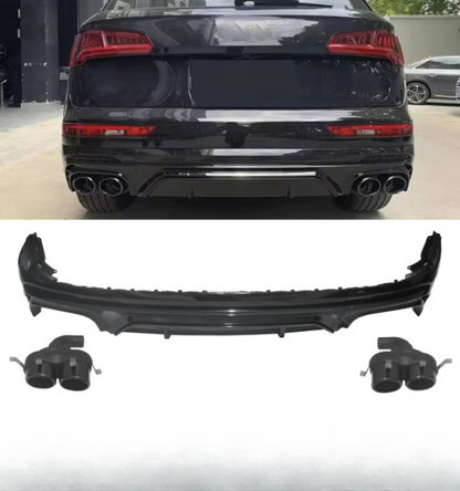 💕DIFFUSORI AUDI Q5 S-LINE   SQ5 STYLE NERO LUCIDO 2018-2020💕