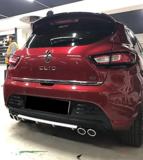 💕ART. 0652 SPOILER RENAULT CLIO 4 IV 2012-2019 LOOK SPORT NERO LUCIDO💕