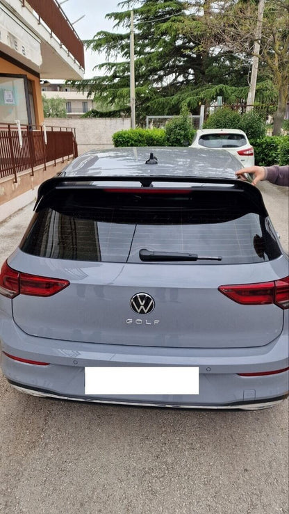 ART.0673 SPOILER ADATTO PER  VW GOLF 8 LOOK R NERO LUCIDO
