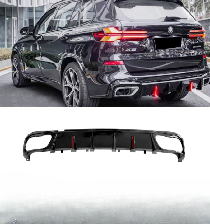 💕DIFFUSORI  BMW X5 G05 LCI M SPORT  CON LED NERO  LUCIDO 💕