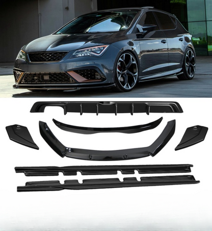 💕 BODYKIT SEAT LEON FR MK3 FACELIFT LUCIDO NERO 💕