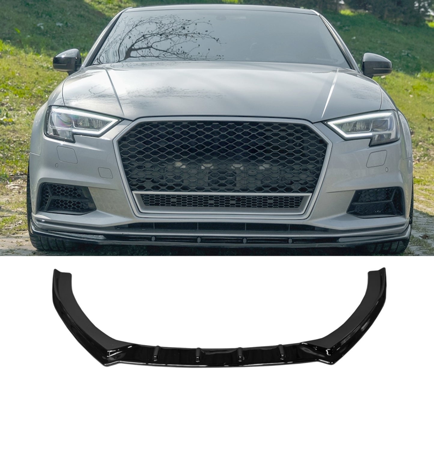 💕BODYKIT  AUDI A3 8V BERLINA SPORT   NERO LUCIDO 💕